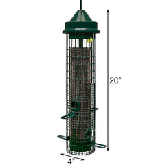 Squirrel Buster feeding ports detail allowing multiple birds to feed