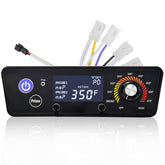 Squirrel wood artware front control board showing clean display and easy swap benefit