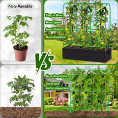 Srapwati grow bag fabric texture and reinforced handles for easy relocation