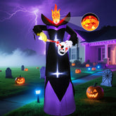 SRKLH front view of 12ft headless killer inflatable, dramatic curb appeal