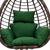 Srutirbo front view dark green cushion showing full coverage and renewed comfort