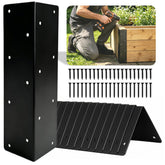 Sskzchh front view of bracket pack showing 12 pieces and included screws for easy installation