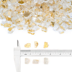 Stanbroil close-up of gold reflective facets, showing vibrant jewel-like shine