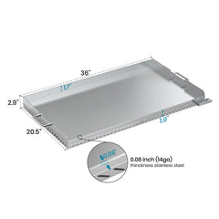 Stanbroil close-up of stainless steel surface highlighting easy-to-clean finish and durability