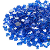 Stanbroil front packaging showing cobalt blue tempered fire glass and weight