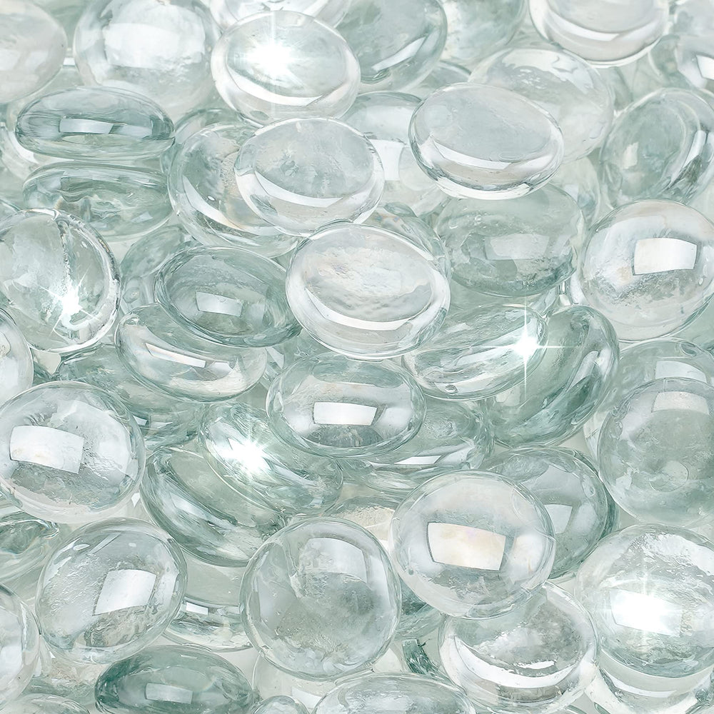 Stanbroil front pile of 1/2 inch Crystal Ice beads showing sparkle and durable finish