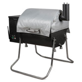 Stanbroil front view on Davy Crockett grill showing full coverage and improved heat retention