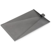 Stanbroil front view of drip tray showing full pan protecting grill