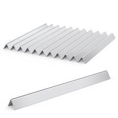Stanbroil front view of 12 stainless steel flavorizer bars showing fit and value