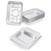 Stanbroil front view of replacement drip pan showing fit and sturdiness