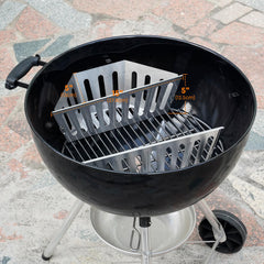 Stanbroil side profile highlighting deep capacity for more briquettes