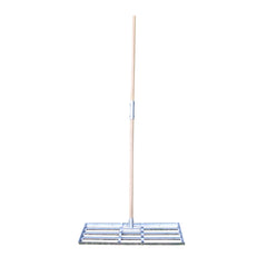 Standard Golf Levelawn Pro front view showing wide 30-inch head and handle benefit