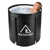 STARBRILLIANT front view unfolded showing full tub for convenient soaking