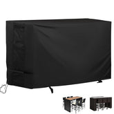 Starcrew front view of full cover protecting bar-height set, showing weatherproof fit
