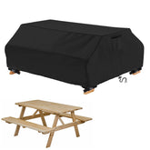 STARTWO front view of picnic table cover protecting furniture from weather