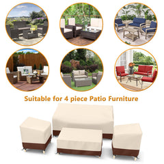 STARTWO windproof buckle and drawstring secured around leg, ensures covers stay put