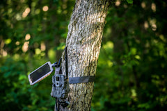Stealth Cam Sol‑Pak detalle del cable aislado 10ft, conexión segura durable