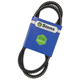 Stens belt front packaging showing part number and fitment benefits
