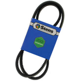 Stens replacement belt front packaging showing part number and fitment benefit