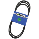 Stens belt front packaging showing part number and clear identification benefit