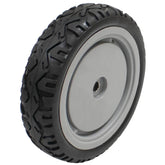 Stens drive wheel front view showing full wheel and hub, improves mower stability