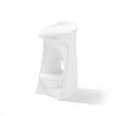 Step2 front view in-pool stool showing clean white finish and stable seating benefit