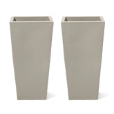 Step2 Tremont front view of both planters showing modern entrance appeal