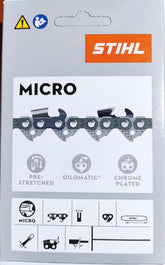 Stihl 16-inch chain loop front packaging showing model and links, ensures correct fit