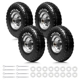 Storystore front wheel assembly showing solid-rubber tire offering puncture-free durability
