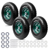Storystore front view wheel assembly showing full tire and hub, durable replacement