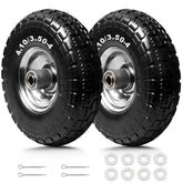 Storystore front view of solid rubber wheel showing complete assembly and reliable rolling
