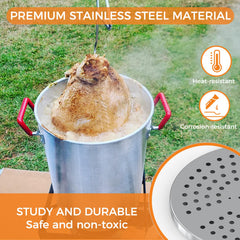 STRAODTIC perforated drip base detail draining grease for crisper skin benefit