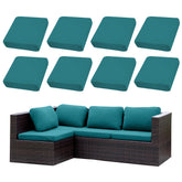 SUKAIKEQA front view of 8PCS cushion covers showing packaging and color selection benefit