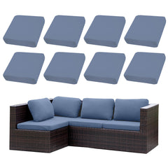SUKAIKEQA front view of full 8-piece cover set showing neat fit benefit