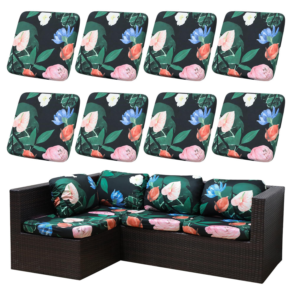 SUKAIKEQA front view of eight-piece cover set showing clean packaging and color options, instant refresh