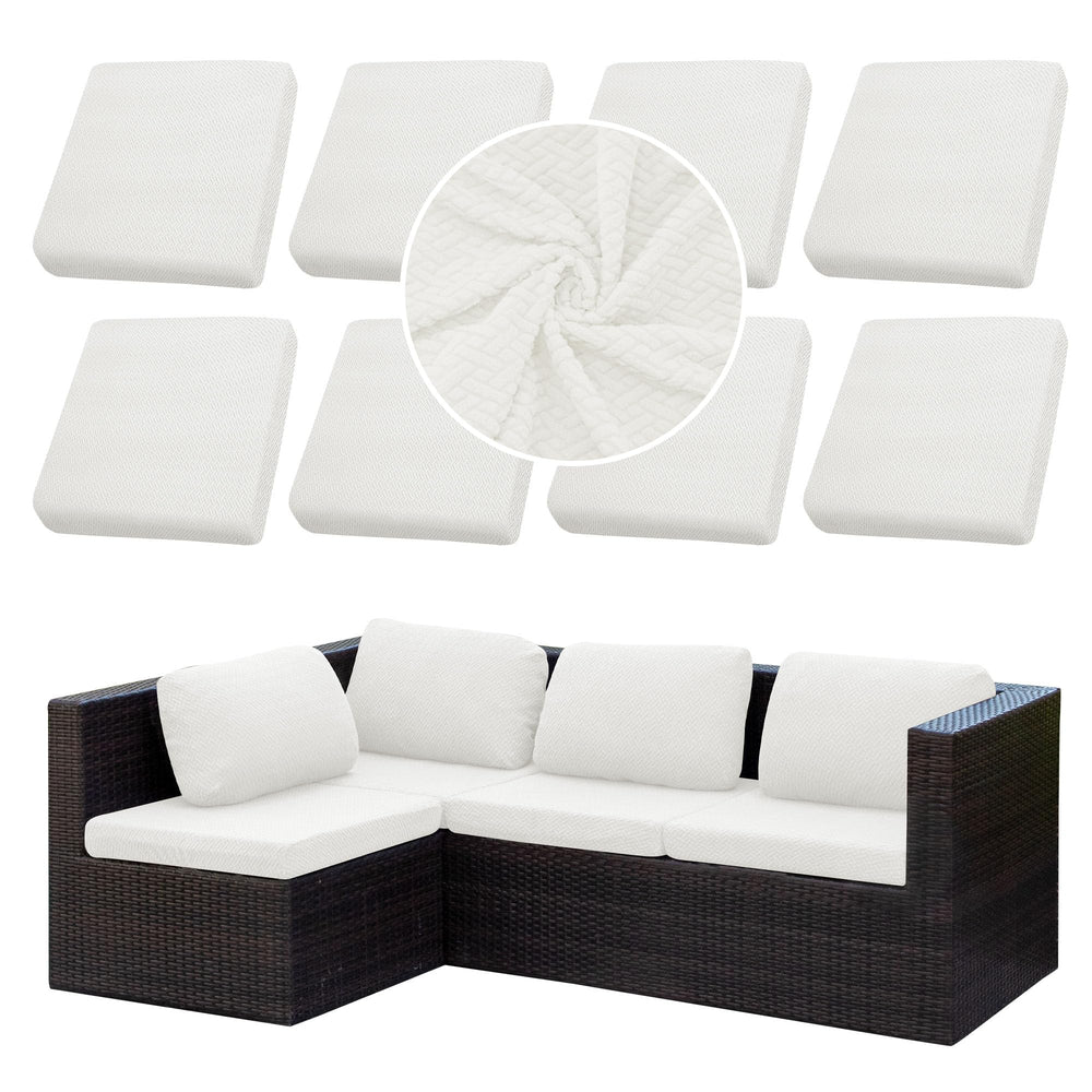 SUKAIKEQA front view of eight-piece cover set showing neat packaging and color options