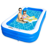 Sumbee front view showing full oversized pool and clear benefits