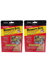 Summit Mosquito Bits front packaging showing 8oz container and clear instructions for fast larval control