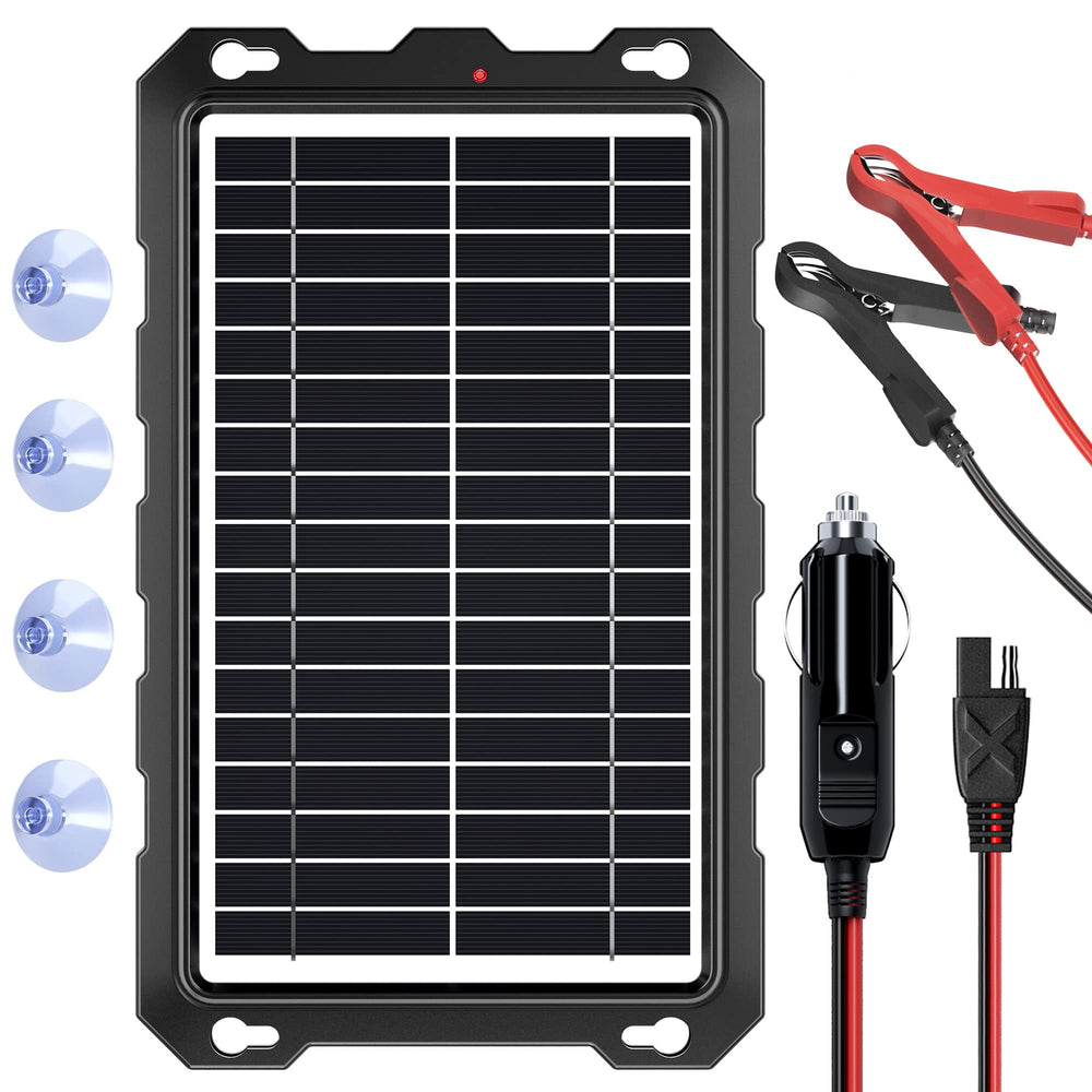 SUNAPEX front panel view showing compact solar surface and portability benefit