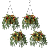 Suncalla front view of hanging basket showing festive assembled look and curb appeal