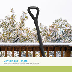 Suncast steel shaft joint showing powder-coated finish for rust resistance