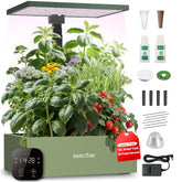 SUNCOZE front view showing full 20‑pod system and compact footprint benefits