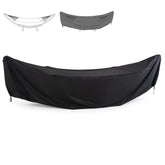SUNCREAT front view showing full cover protecting hammock stand and weather resistance