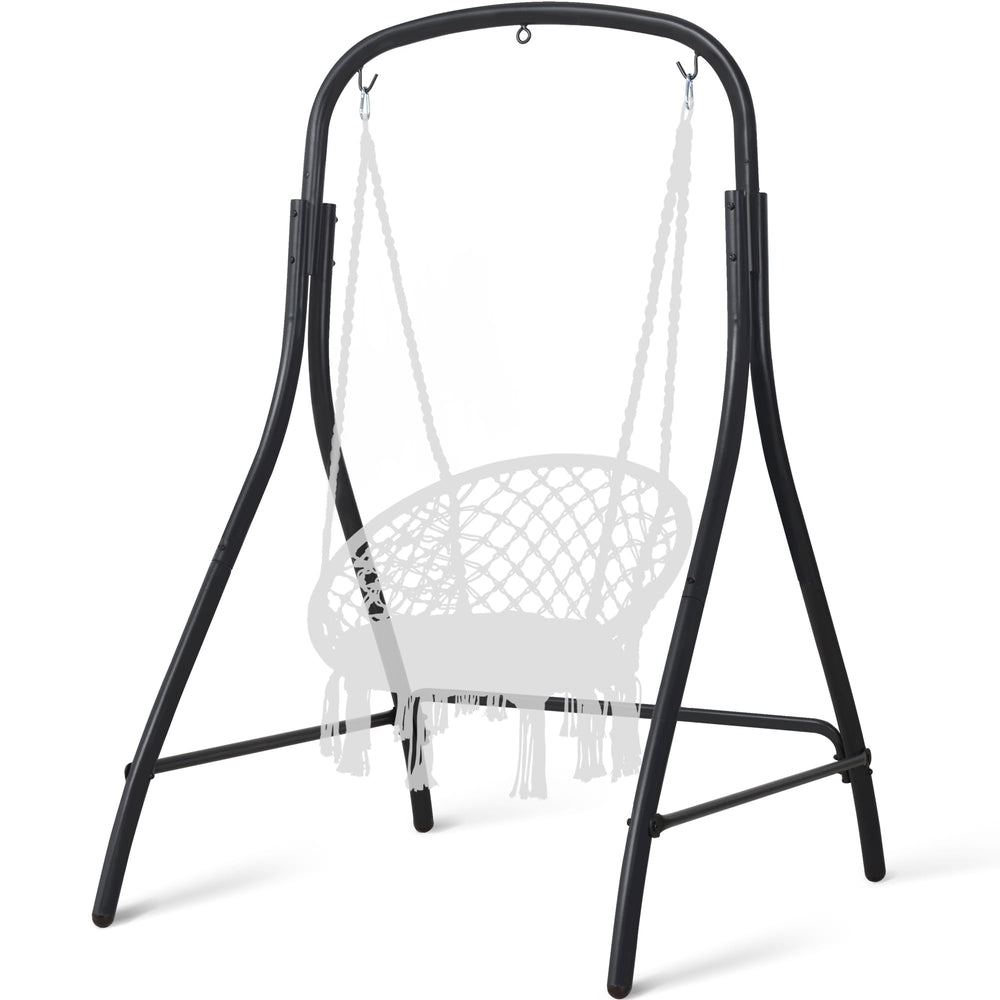 SUNCREAT stand front view showing sturdy frame and stability benefits