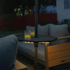 Sundale Outdoor tray in use holding drinks and snacks for effortless access