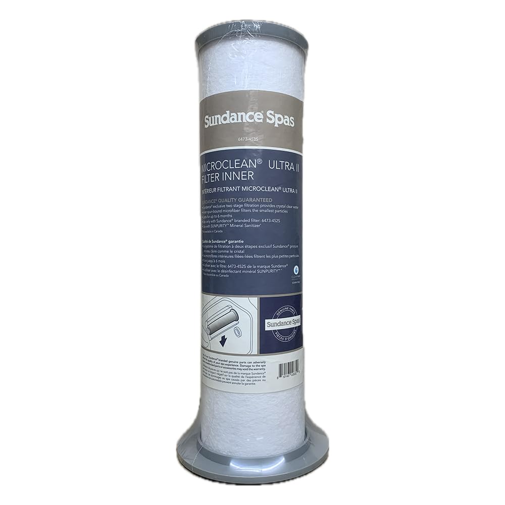 Sundance MicroClean inner filter front view showing OEM fit for 880 Series