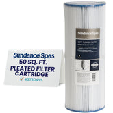Sundance front view of replacement 50ft filter showing correct OEM shape and fit