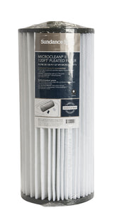 Sundance front view filter cartridge showing full-size replacement and easy swap