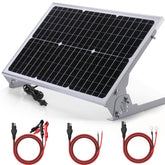 SUNER POWER front panel view showing compact 30W solar surface and durable frame for reliable charging