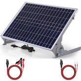 SUNER POWER 30W panel front view showing durable frame and efficient cells benefit: outdoor reliability